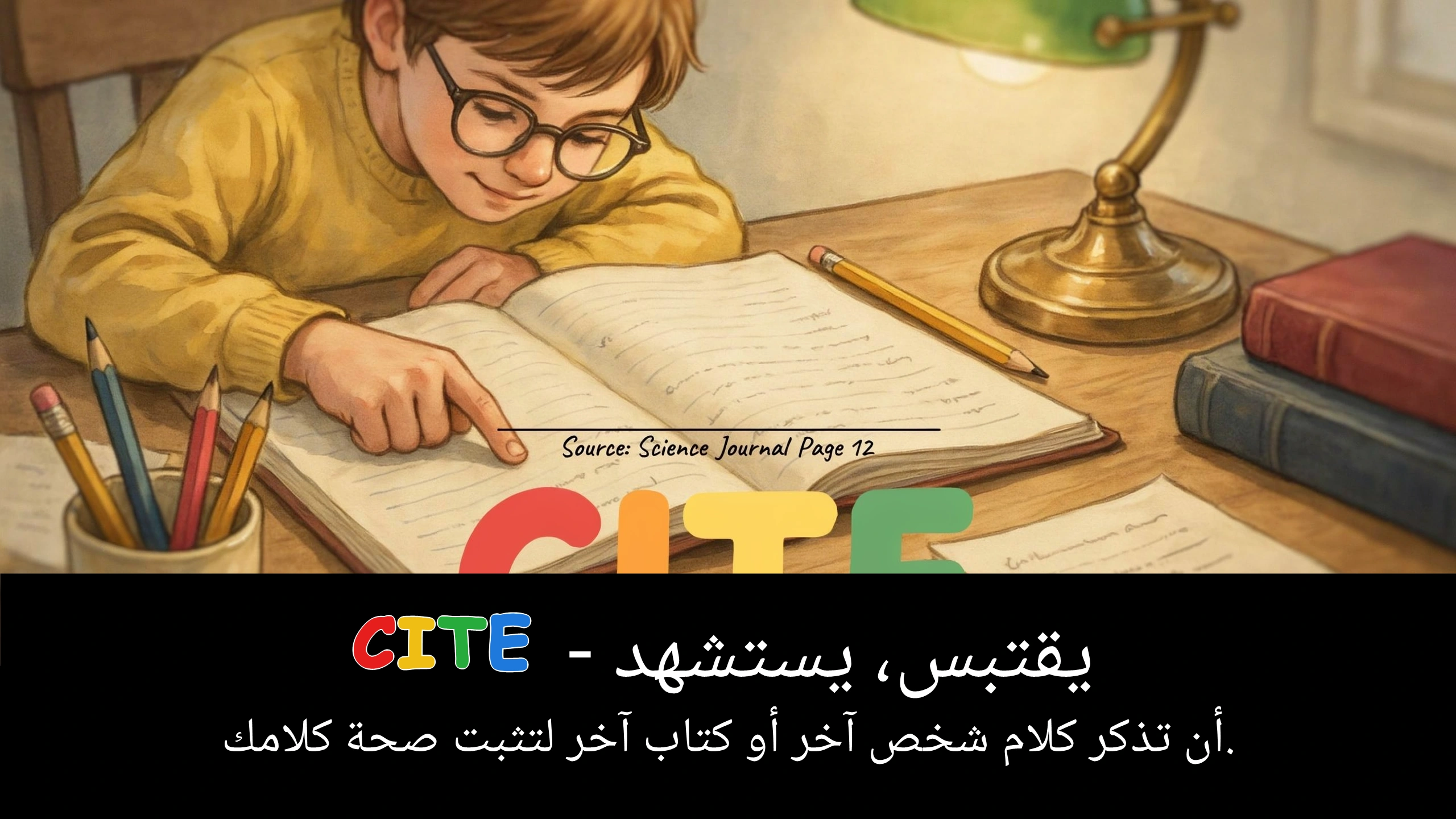 Arabic Illustration for cite